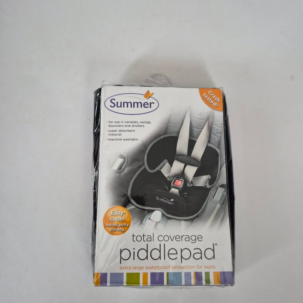 Summer infant black car seat piddlepad total coverage pad NEW